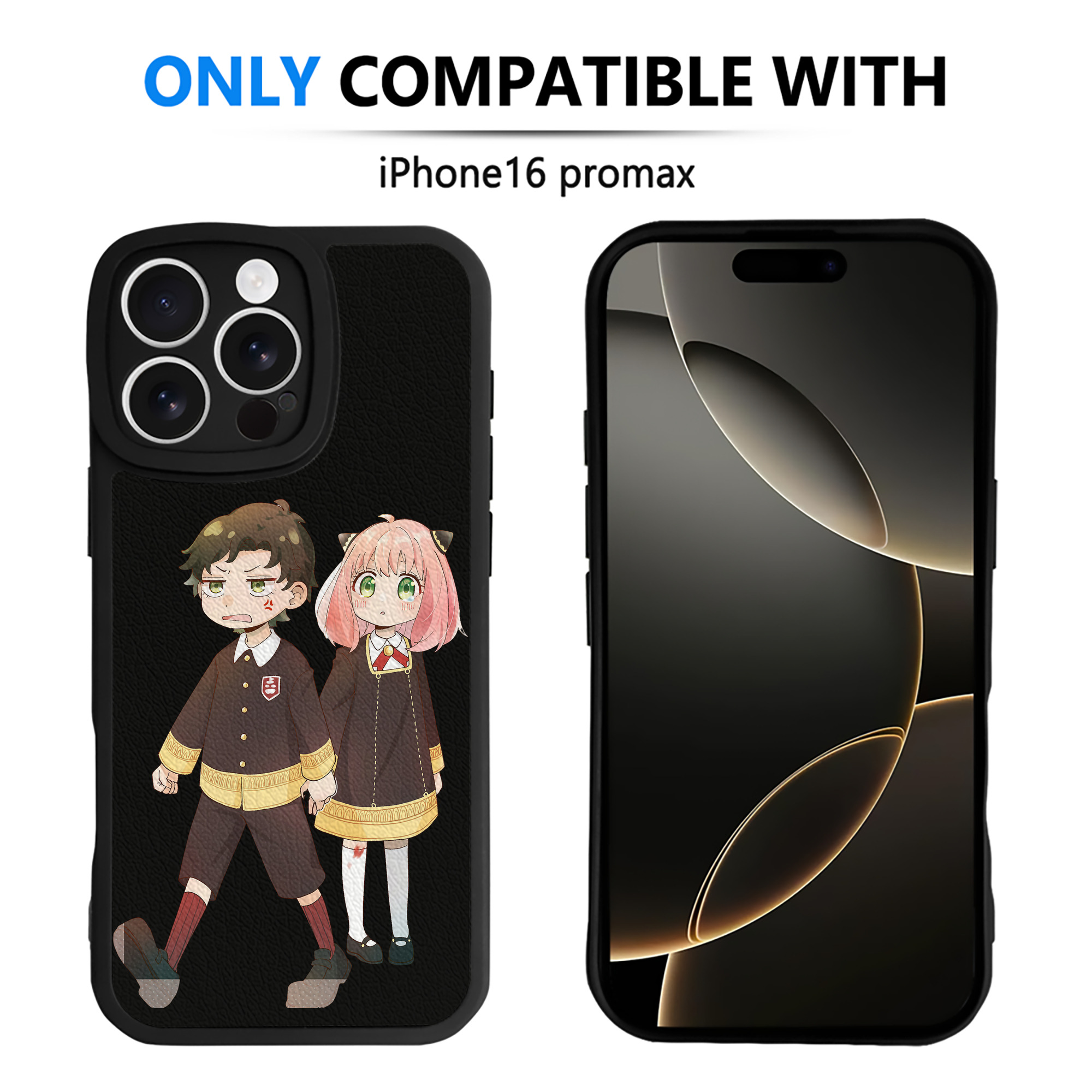 （画像用） SPY×FAMILY间谍家家酒 【iPhone 16シリーズ対応】シリコンスマホケース（レザー調） 材質：シリコン